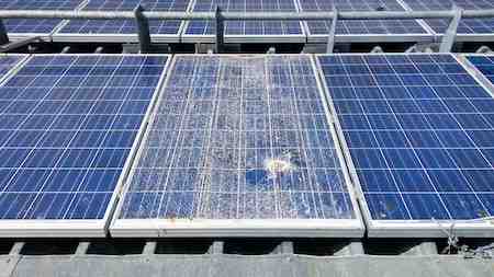 How do you reset solar panels?
