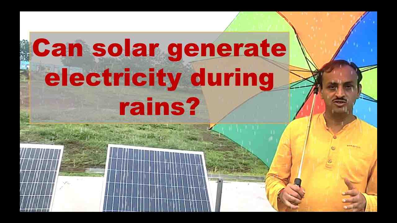 Are solar panels okay in the rain?