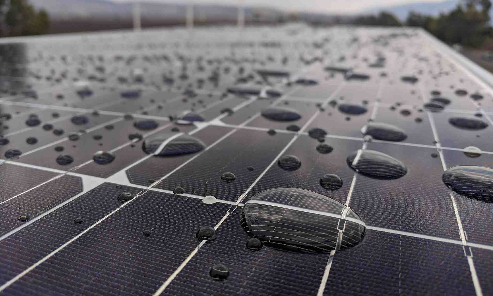 Can you clean solar panels with tap water?